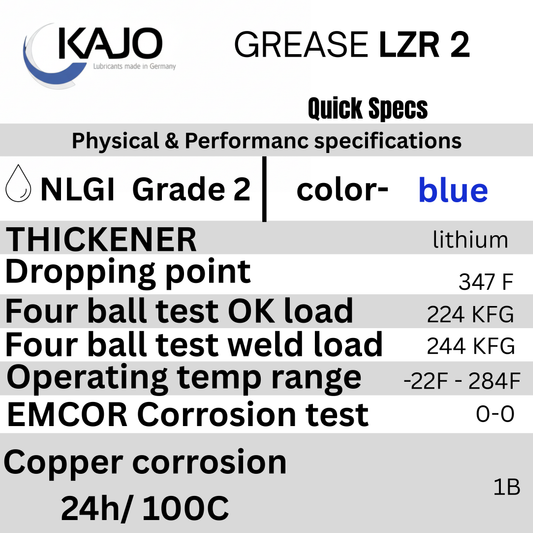 KAJO LZR 2 Multipurpose Lithium Grease - Professional Grade (20 x 500g)