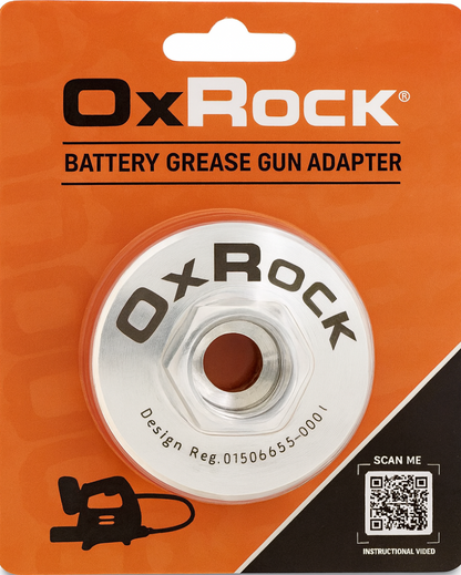 OxRock Grease Gun Adapter - Milwaukee/DeWalt/Makita 18V 400g gun to (500g Tubes)